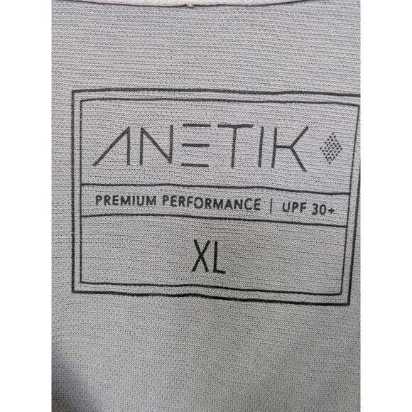 Anetik Performance Shirt Mens XL Fishing Seahorse Farm Hawaii UPF 30 Quick Dry - Picture 3 of 13